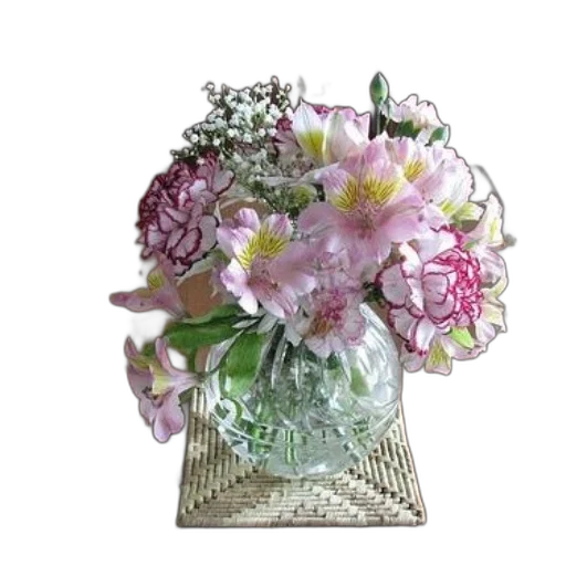 crown, flower, photorealistic, 3d render transparent PNG cut-out