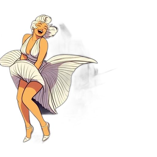 dress, concept art, cartoon, pixel art transparent PNG cut-out
