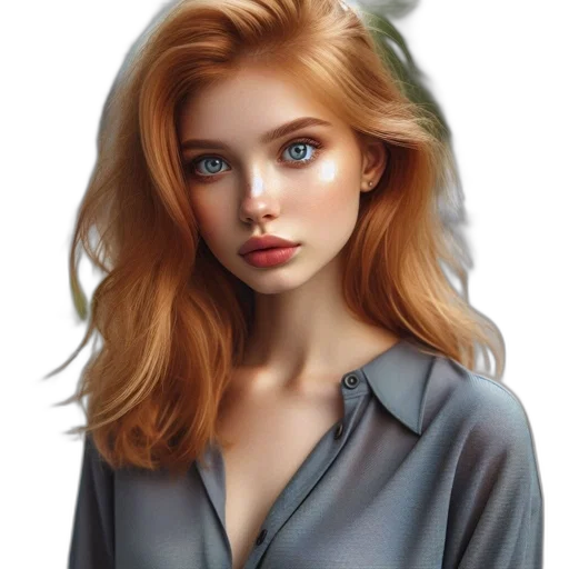 face, hair, dress, jewelry transparent PNG cut-out