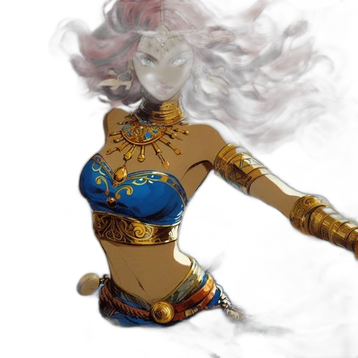 fantasy art, concept art, comic book art, watercolor transparent PNG cut-out