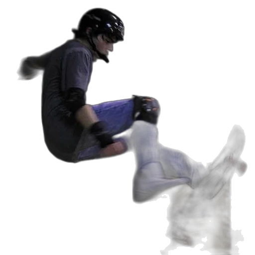 robot, concept art, 3d render, skateboarder transparent PNG cut-out