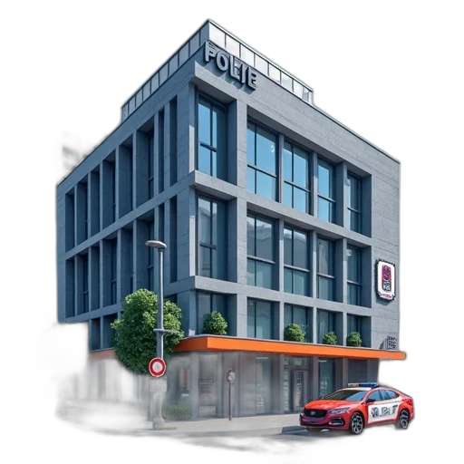 building, 3d render, photorealistic, concept art transparent PNG cut-out