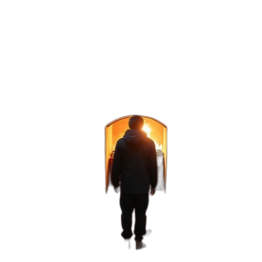 jacket, staff, robot, face transparent PNG cut-out