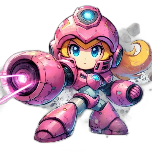 robot, weapon, staff, concept art transparent PNG cut-out