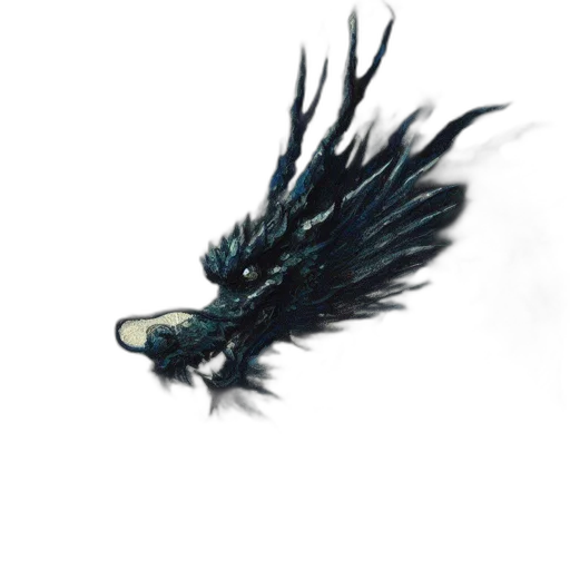 dragon, creature, hair, animal transparent PNG cut-out