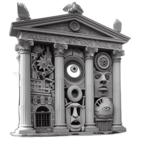 building, mask, 3d render, concept art transparent PNG cut-out