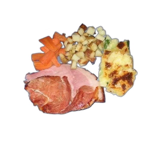 food, crown, plate, ham transparent PNG cut-out