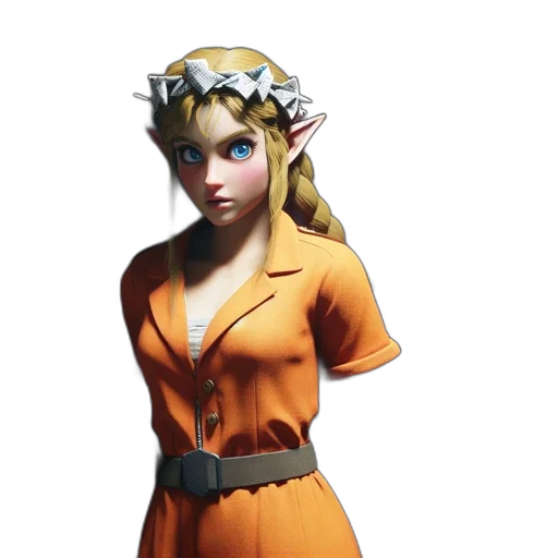 dress, staff, crown, concept art transparent PNG cut-out