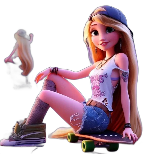 dress, shoes, concept art, 3d render transparent PNG cut-out