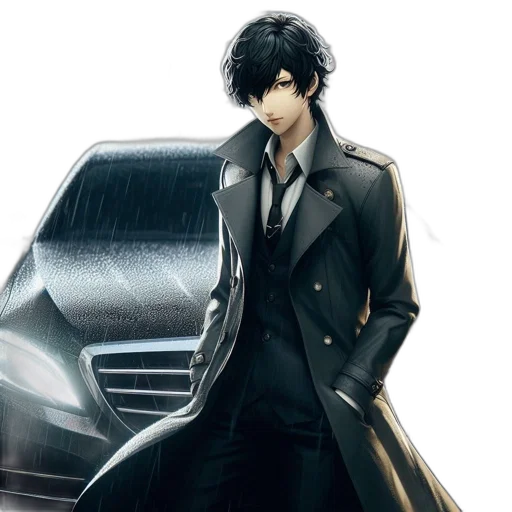 car, jacket, concept art, photorealistic transparent PNG cut-out