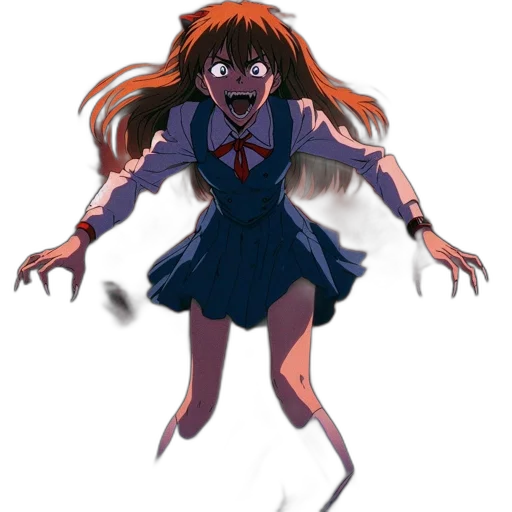 creature, dress, hair, mask transparent PNG cut-out