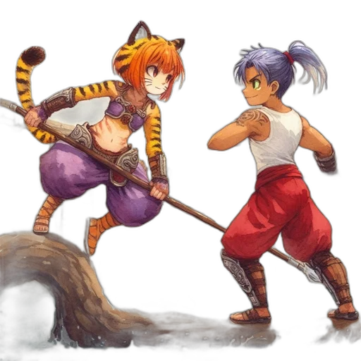 concept art, fantasy art, pixel art, anime transparent PNG cut-out