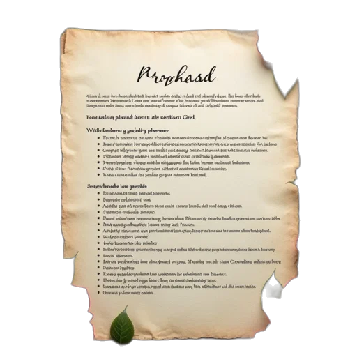 proposal, outline, shown, document transparent PNG cut-out