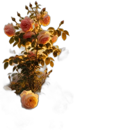 crown, flower, tree, staff transparent PNG cut-out