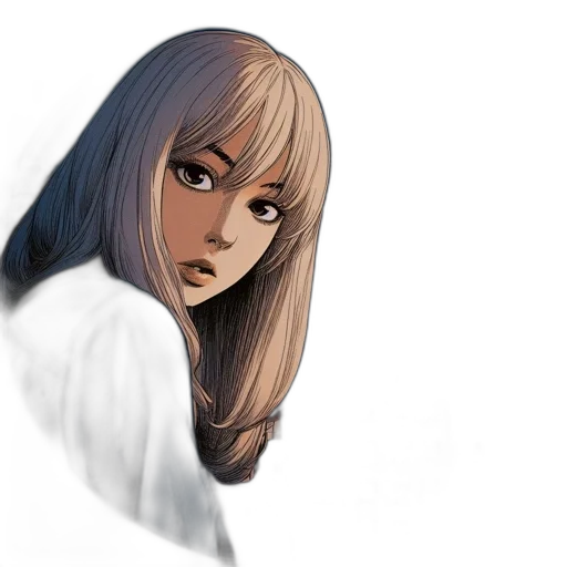 face, hair, mask, creature transparent PNG cut-out