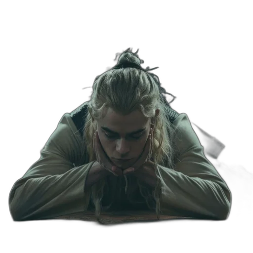 jacket, crown, hair, creature transparent PNG cut-out