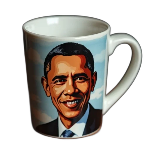 face, photorealistic, 3d render, obama transparent PNG cut-out