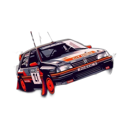 car, concept art, photorealistic, pixel art transparent PNG cut-out