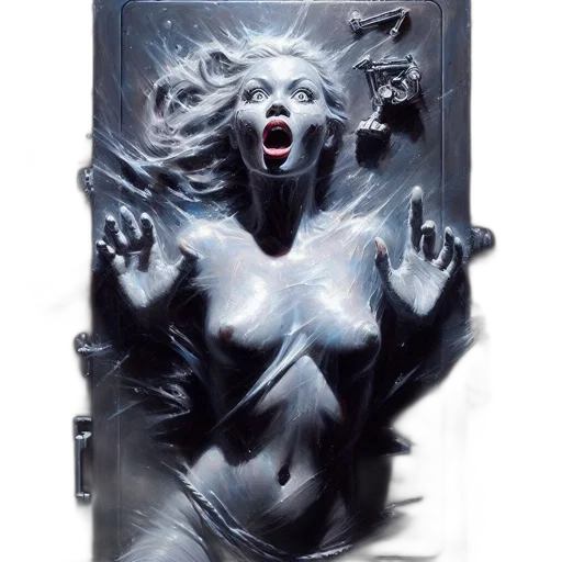 concept art, comic book art, cyberpunk, fire transparent PNG cut-out