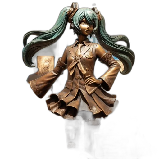 dress, staff, 3d render, concept art transparent PNG cut-out