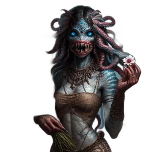 creature, mask, face, concept art transparent PNG cut-out
