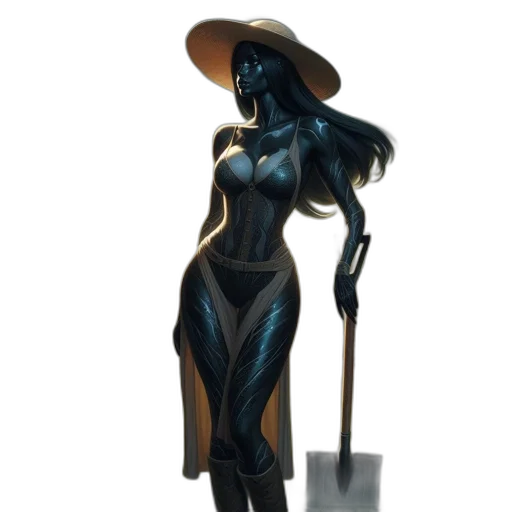dress, staff, robot, mask transparent PNG cut-out