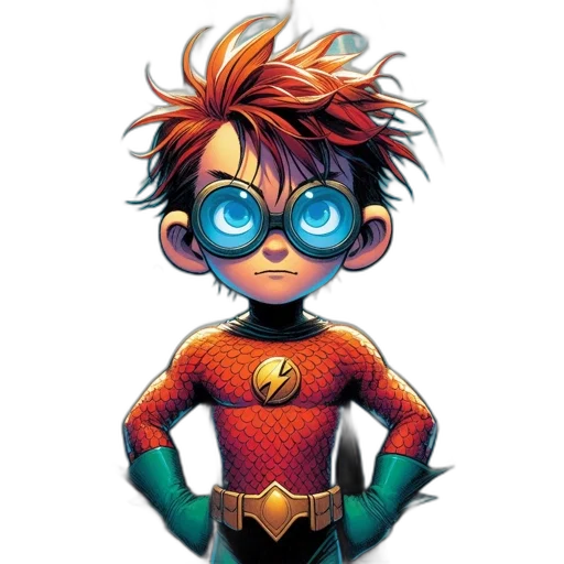 comic book art, concept art, cartoon, 3d render transparent PNG cut-out