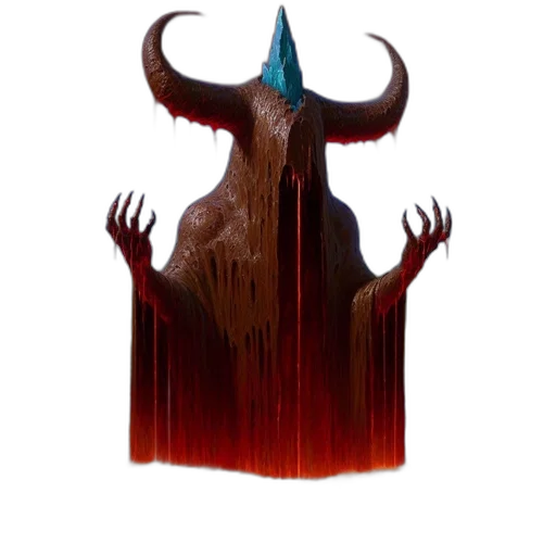 mask, crown, creature, staff transparent PNG cut-out