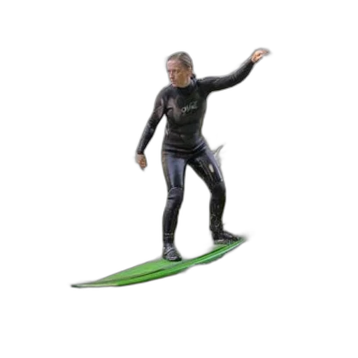 3d render, person, black, wetsuit transparent PNG cut-out