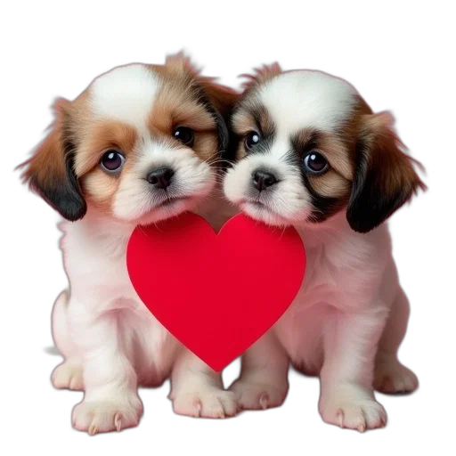 photorealistic, 3d render, two, cute transparent PNG cut-out