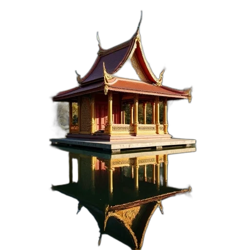 building, crown, furniture, 3d render transparent PNG cut-out