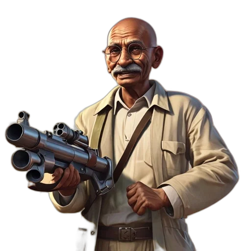 weapon, staff, animal, face transparent PNG cut-out