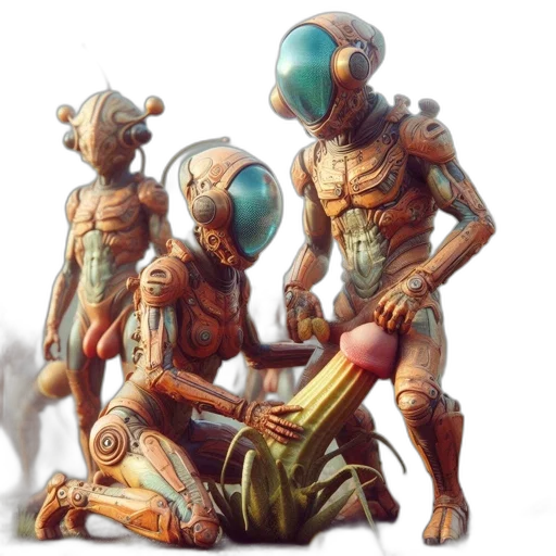 robot, creature, concept art, fantasy art transparent PNG cut-out
