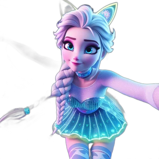 dress, staff, 3d render, concept art transparent PNG cut-out
