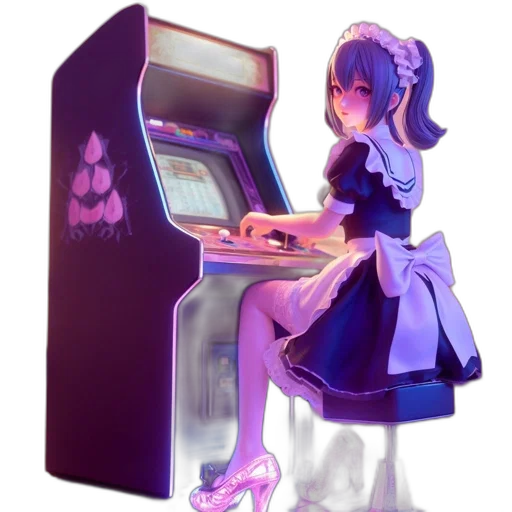 robot, dress, weapon, staff transparent PNG cut-out
