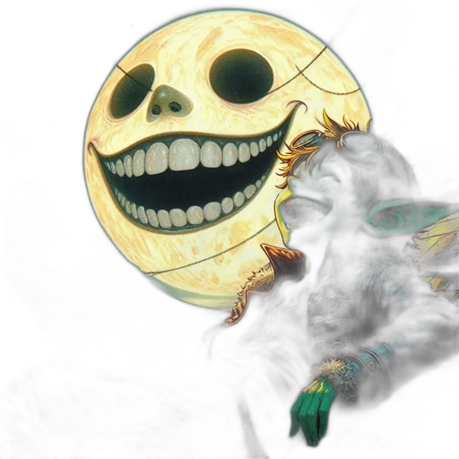 mask, dragon, weapon, staff transparent PNG cut-out