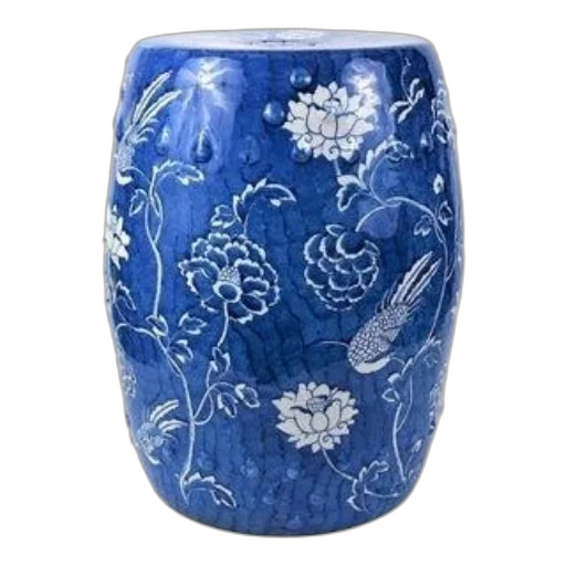 photorealistic, blue, ceramic, garden transparent PNG cut-out