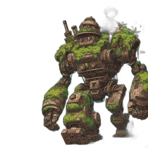 robot, weapon, concept art, fantasy art transparent PNG cut-out