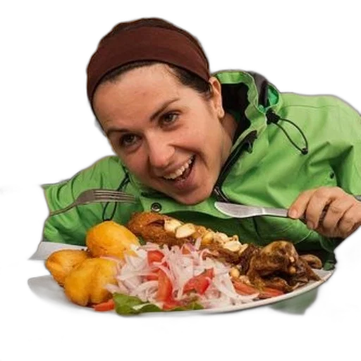 food, jacket, staff, creature transparent PNG cut-out