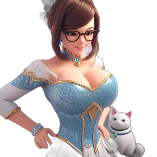 dress, staff, fantasy art, concept art transparent PNG cut-out