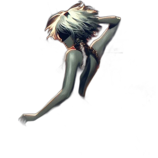 hair, creature, mask, robot transparent PNG cut-out
