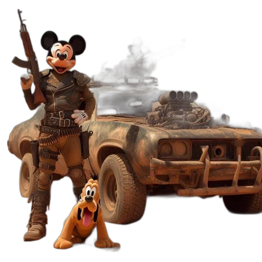 car, weapon, animal, concept art transparent PNG cut-out