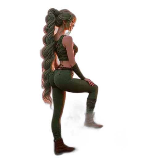 concept art, 3d render, fantasy art, pixel art transparent PNG cut-out