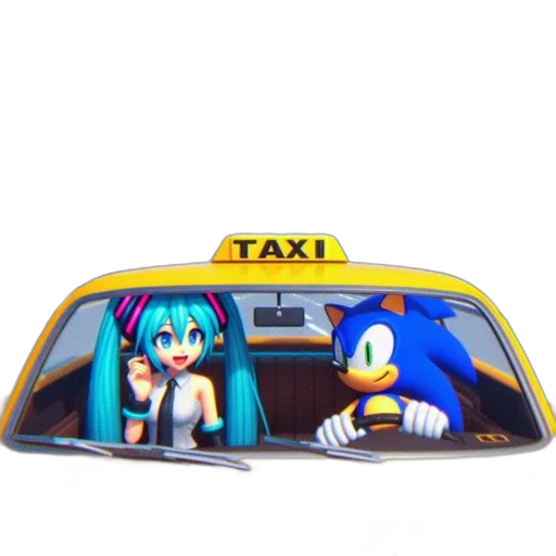 car, hat, concept art, vaporwave transparent PNG cut-out