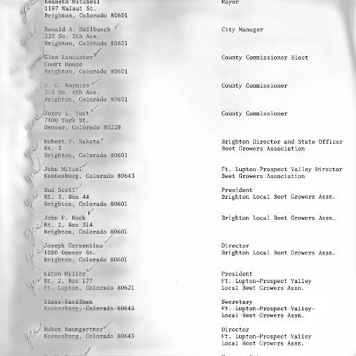 staff, list, people, their transparent PNG cut-out