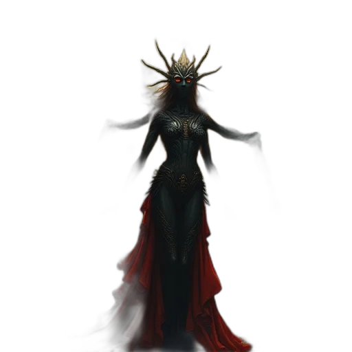 dress, crown, mask, staff transparent PNG cut-out