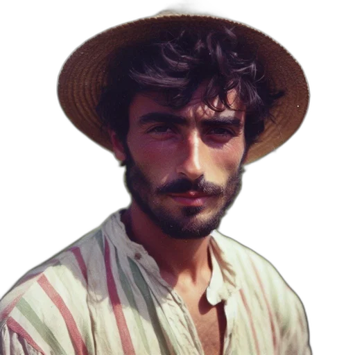 hat, face, staff, animal transparent PNG cut-out