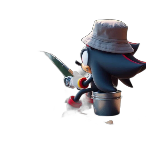 hat, weapon, robot, staff transparent PNG cut-out