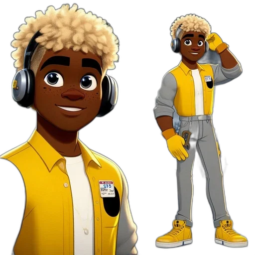 jacket, staff, concept art, cartoon transparent PNG cut-out