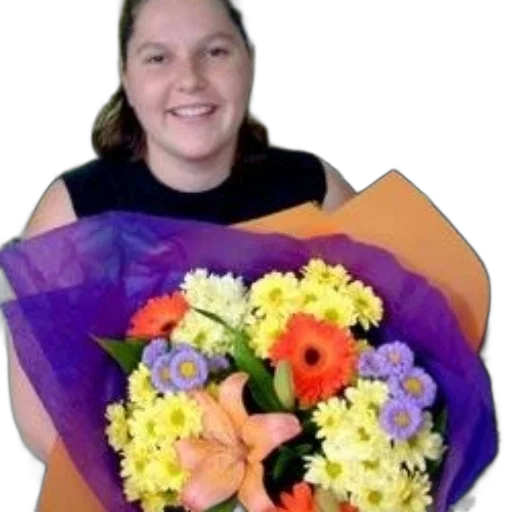 flower, staff, photorealistic, woman transparent PNG cut-out